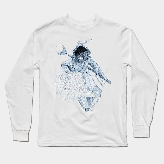 Cedric, the Weather Wizard Long Sleeve T-Shirt by Ballyraven